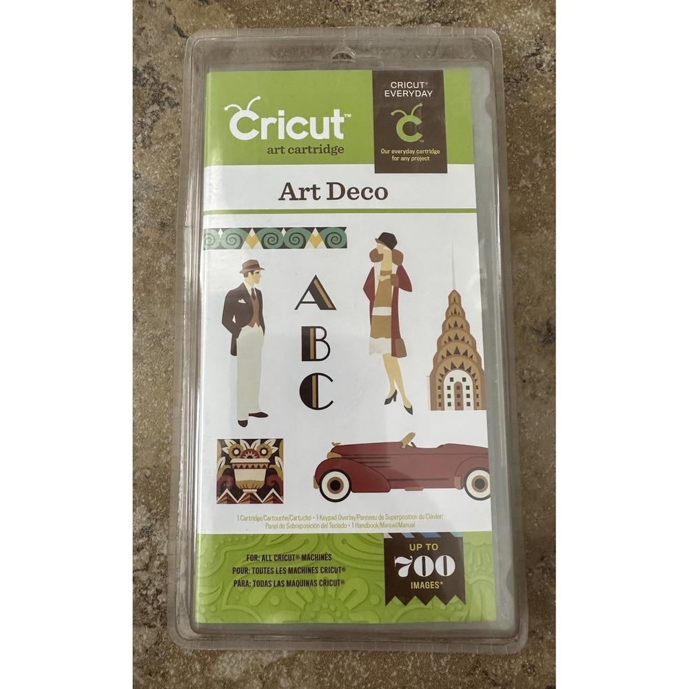 Cricut Cartridge Art Deco #2001321 Up To 700 Images New/Sealed Fast Shipping